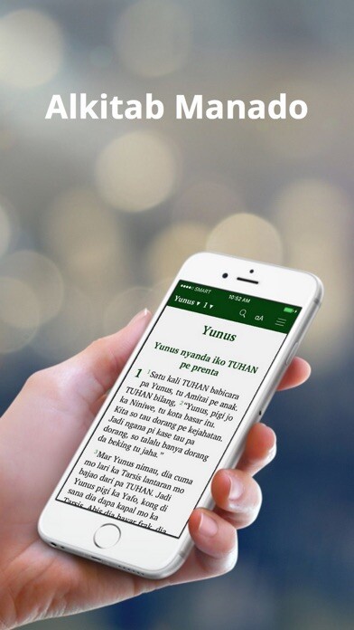 Emulate iPhone app Alkitab Manado using MyAndroid