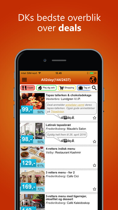 Emulate iPhone app All2day.dk - Alle deals samlet using MyAndroid Emulate iPhone app All2day.dk - Alle deals samlet using MyAndroid