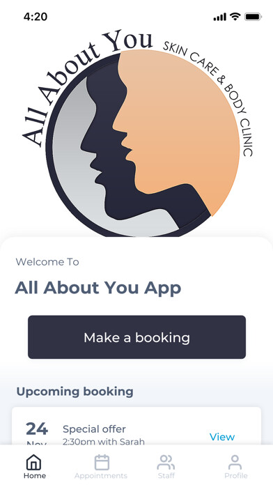 Emulate iPhone app All About You App using MyAndroid
