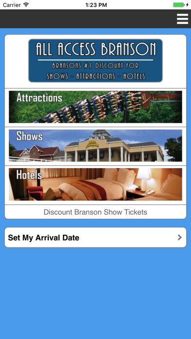 Emulate iPhone app All Access Branson Tickets using MyAndroid Emulate iPhone app All Access Branson Tickets using MyAndroid