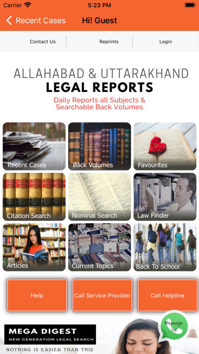 Emulate iPhone app Allahabad Uttra. Legal Reports using MyAndroid Emulate iPhone app Allahabad Uttra. Legal Reports using MyAndroid