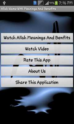 Emulate Android APK Allah Name Meaning  Benefits