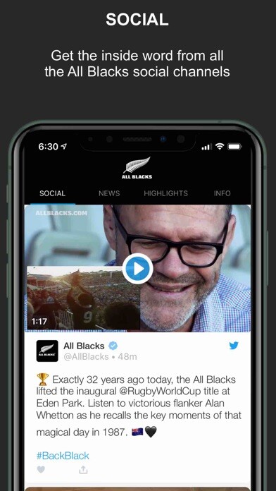 Emulate iPhone app All Blacks Official using MyAndroid Emulate iPhone app All Blacks Official using MyAndroid