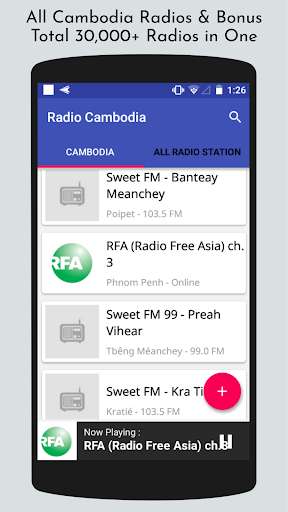 Emulate Android APK All Cambodia Radios