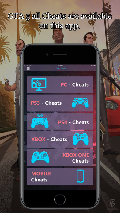 Emulate iPhone app All Cheat Codes for GTA 5 using MyAndroid Emulate iPhone app All Cheat Codes for GTA 5 using MyAndroid