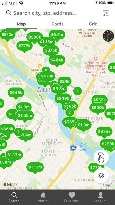 Emulate iPhone app All City Home Search using MyAndroid