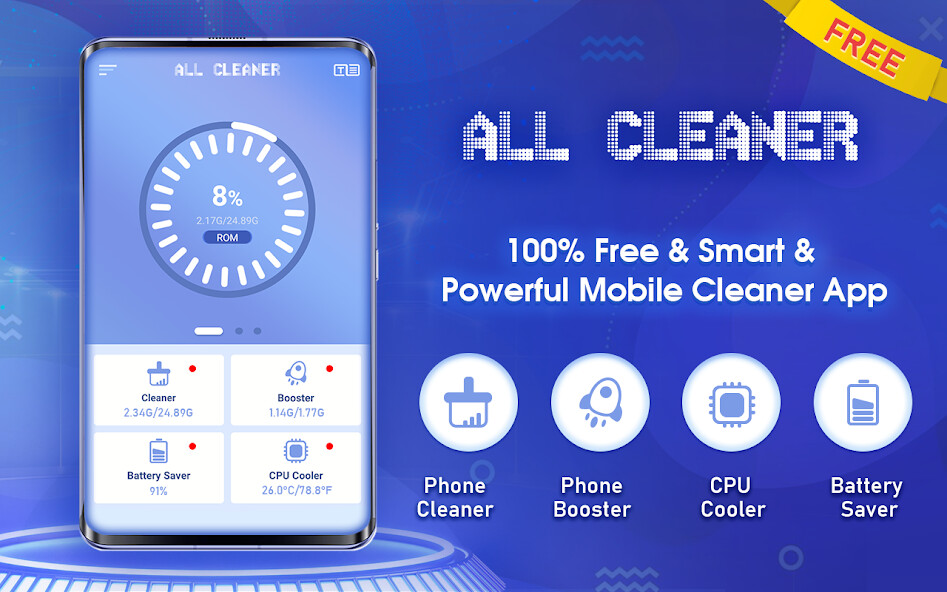 Run android online APK All Cleaner - phone run faster from MyAndroid or emulate All Cleaner - phone run faster using MyAndroid