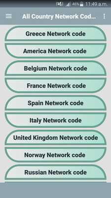 Emulate Android APK All Country Network Codes Emulate Android APK All Country Network Codes