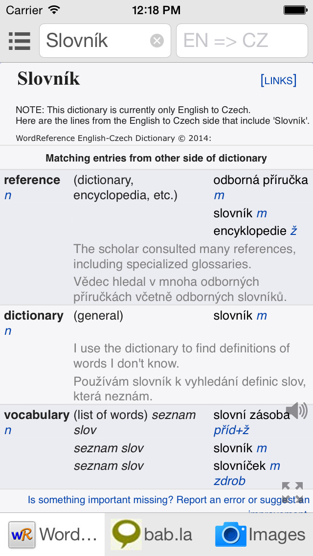 Emulate iPhone app All Czech English Dictionary using MyAndroid Emulate iPhone app All Czech English Dictionary using MyAndroid