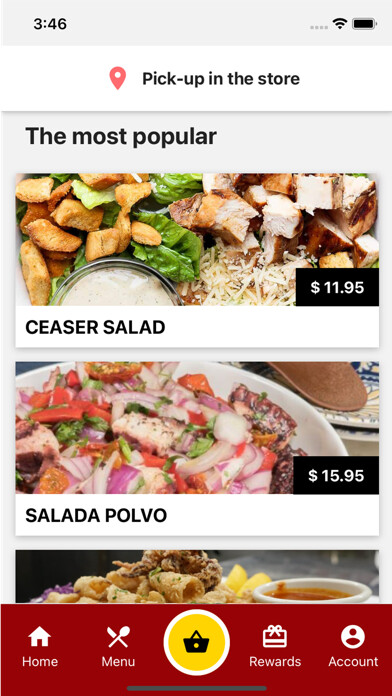 Emulate iPhone app Allegro Seafood using MyAndroid