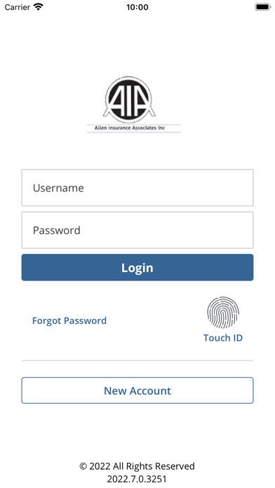 Emulate iPhone app Allen Insurance AIA Online using MyAndroid