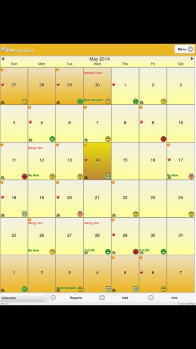 Emulate iPhone app Allergy Diary using MyAndroid Emulate iPhone app Allergy Diary using MyAndroid