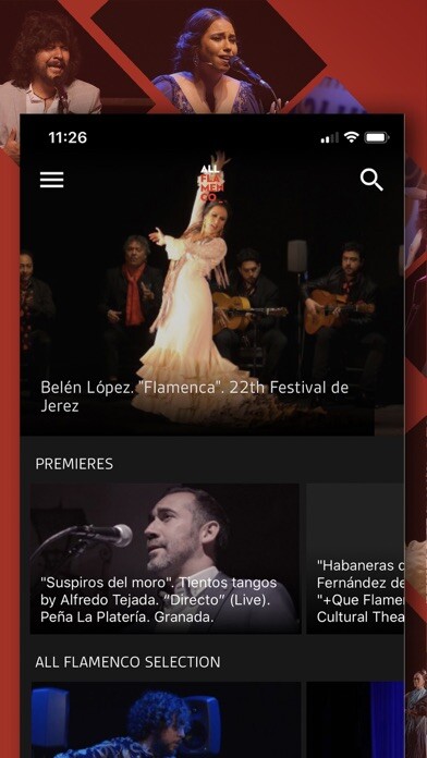 Emulate iPhone app ALL FLAMENCO using MyAndroid