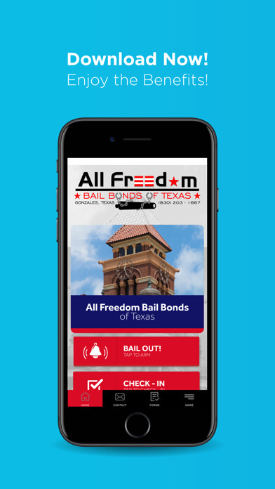 Emulate iPhone app All Freedom Bail Bonds TX using MyAndroid
