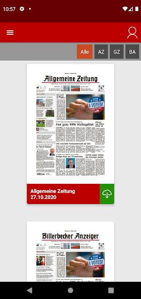 Run android online APK Allgemeine Zeitung e-Paper from MyAndroid or emulate Allgemeine Zeitung e-Paper using MyAndroid