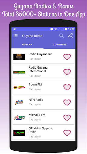 Run android online APK All Guyana Radios in One App from MyAndroid or emulate All Guyana Radios in One App using MyAndroid