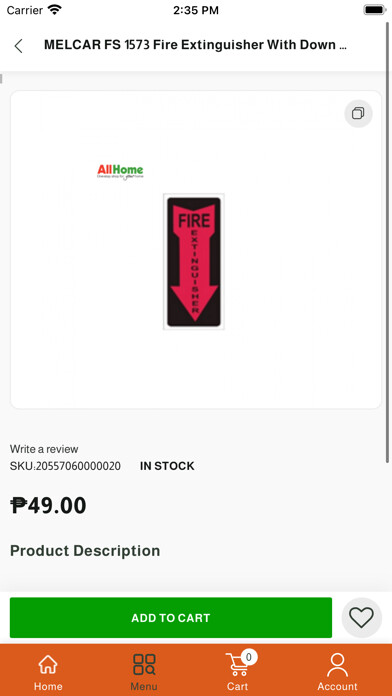 Emulate iPhone app Allhome PH using MyAndroid