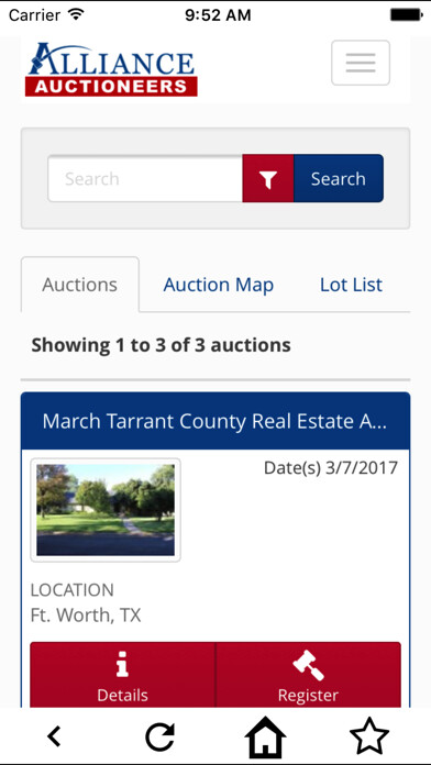 Emulate iPhone app Alliance Auctioneers using MyAndroid Emulate iPhone app Alliance Auctioneers using MyAndroid