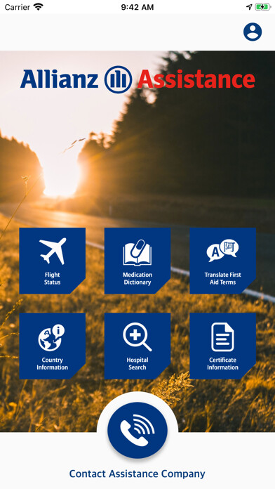 Emulate iPhone app Allianz Travel using MyAndroid