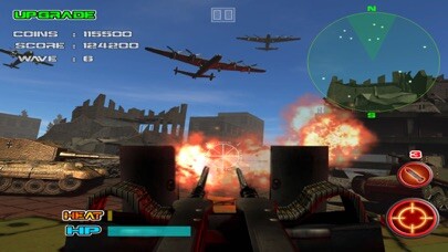 Emulate iPhone app Allied WWII Base Defense - Anti-Tank and Aircraft Simulator Game FREE using MyAndroid