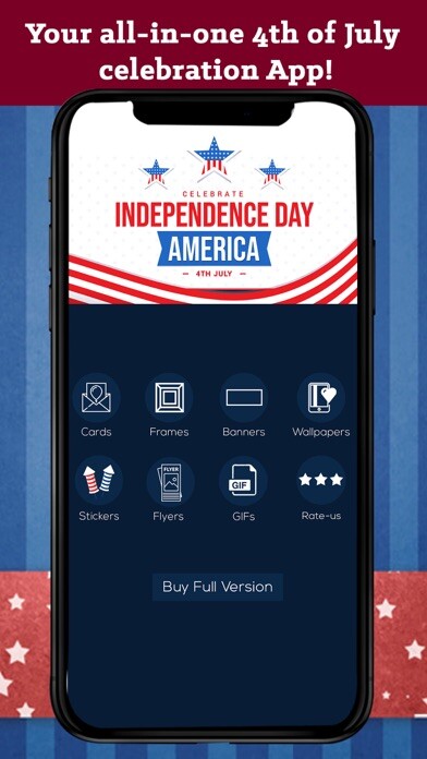 Emulate iPhone app All-in 4th July Independence using MyAndroid