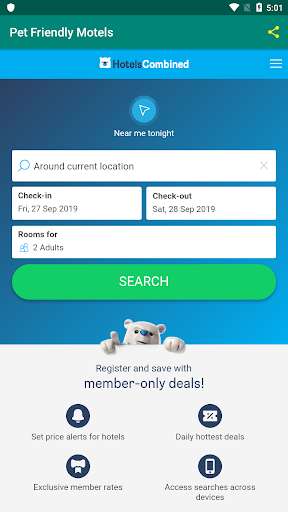 Run android online APK All inclusive Pet Friendly Hotel, Motel & Resorts from MyAndroid or emulate All inclusive Pet Friendly Hotel, Motel & Resorts using MyAndroid