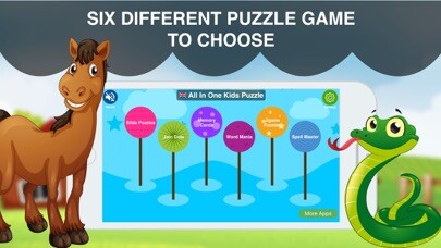 Emulate iPhone app All In One Kids Puzzle using MyAndroid