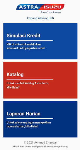 Run android online APK All-in-One Sales App Astra Isuzu Warung Jati from MyAndroid or emulate All-in-One Sales App Astra Isuzu Warung Jati using MyAndroid