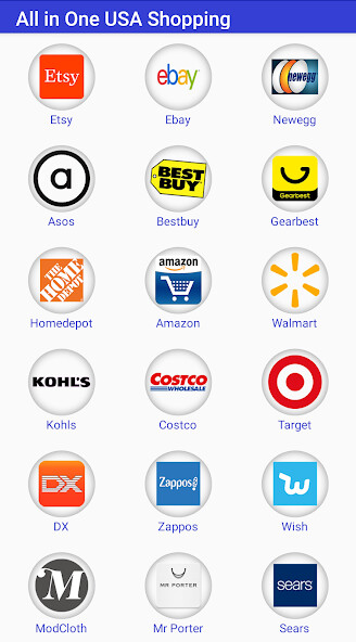 Run android online APK All in One USA Shopping from MyAndroid or emulate All in One USA Shopping using MyAndroid