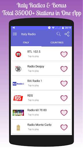 Run android online APK All Italy Radios in One App from MyAndroid or emulate All Italy Radios in One App using MyAndroid
