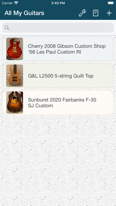 Emulate iPhone app AllMyGuitars using MyAndroid