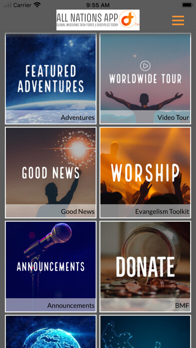 Emulate iPhone app All Nations App using MyAndroid