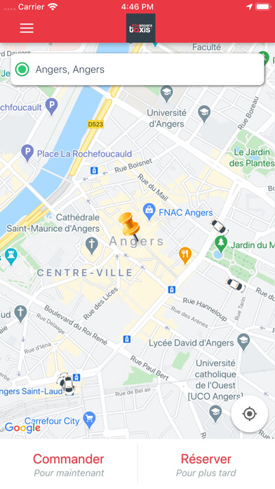 Emulate iPhone app Allo Angers Taxis using MyAndroid Emulate iPhone app Allo Angers Taxis using MyAndroid
