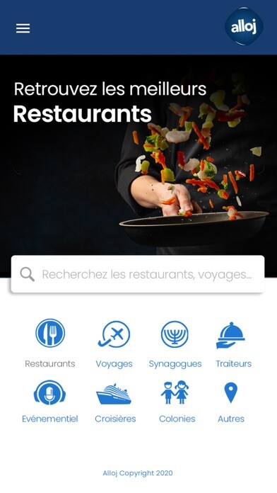 Emulate iPhone app ALLOJ Restaurant voyage cacher using MyAndroid Emulate iPhone app ALLOJ Restaurant voyage cacher using MyAndroid