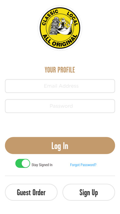 Emulate iPhone app All Original Pizzeria using MyAndroid Emulate iPhone app All Original Pizzeria using MyAndroid