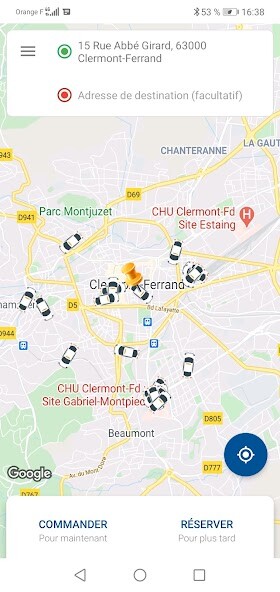 Emulate iPhone app Allo Taxi Radio using MyAndroid