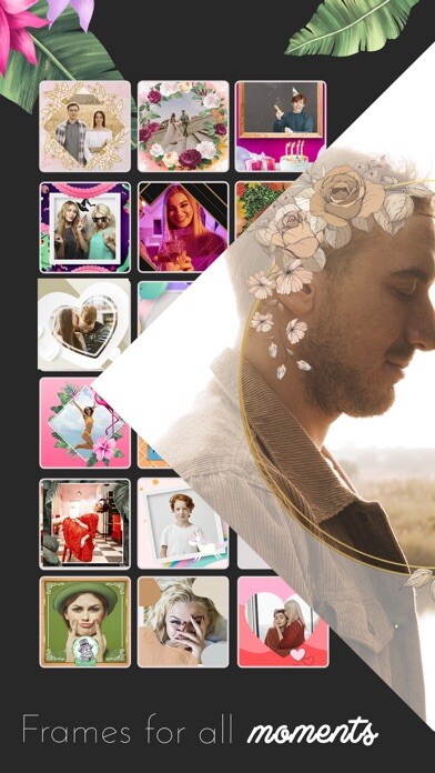 Emulate iPhone app All Photo Frames - Stickers using MyAndroid