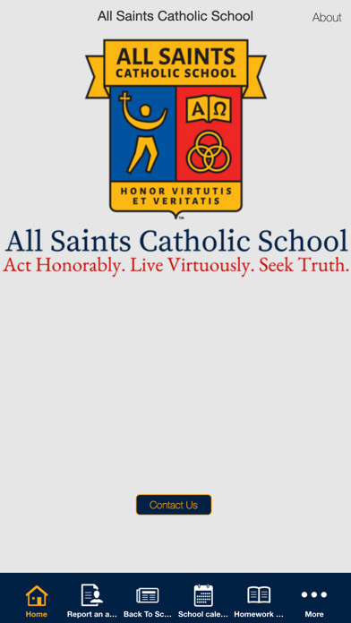 Emulate iPhone app All Saints Catholic School App using MyAndroid Emulate iPhone app All Saints Catholic School App using MyAndroid