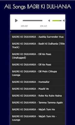 Emulate Android APK All Songs BADRI KI DULHANIA