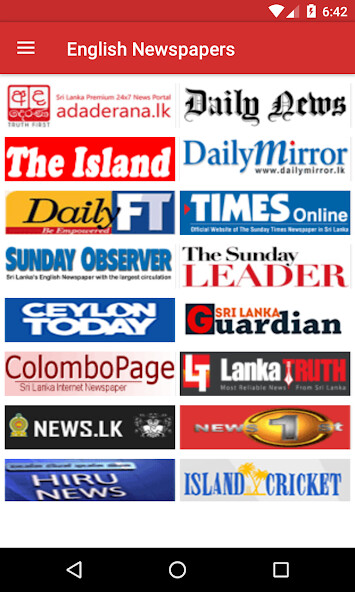 Emulate Android APK All Srilanka News Papers Emulate Android APK All Srilanka News Papers