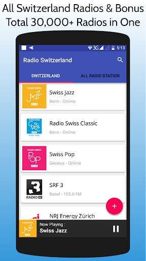 Emulate Android APK All Switzerland Radios