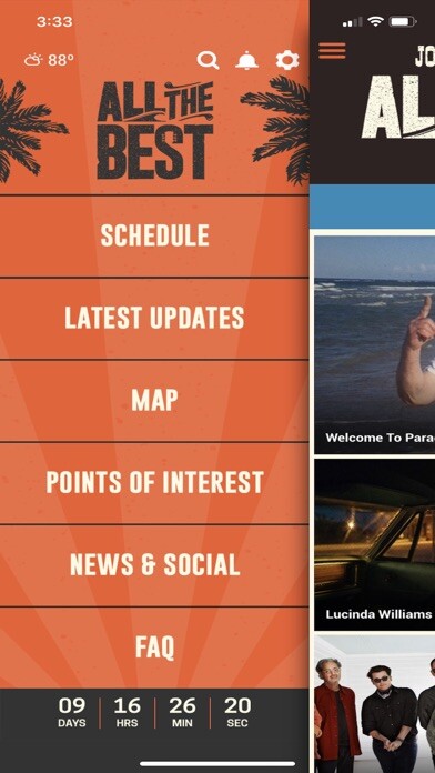 Emulate iPhone app All The Best Festival using MyAndroid