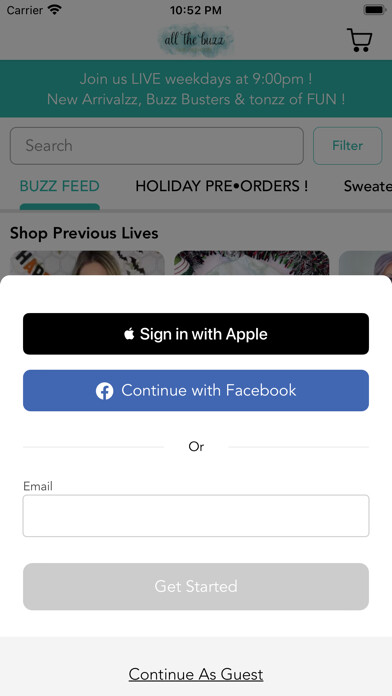 Emulate iPhone app AllTheBuzzFabFashion using MyAndroid