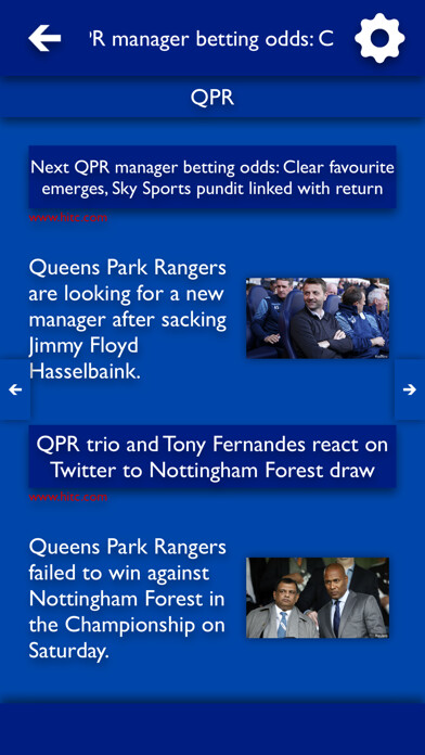 Emulate iPhone app All The News - QPR Edition using MyAndroid
