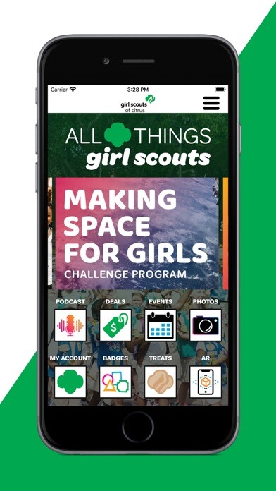 Emulate iPhone app All Things Girl Scouts using MyAndroid