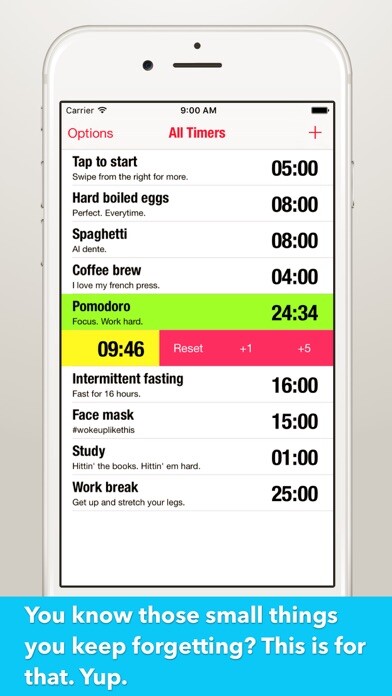 Emulate iPhone app All Timers - Timers and Alarms using MyAndroid