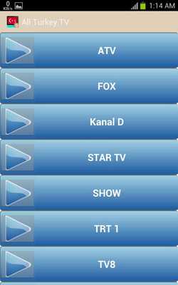 Emulate Android APK All Turkey TV Channel Emulate Android APK All Turkey TV Channel