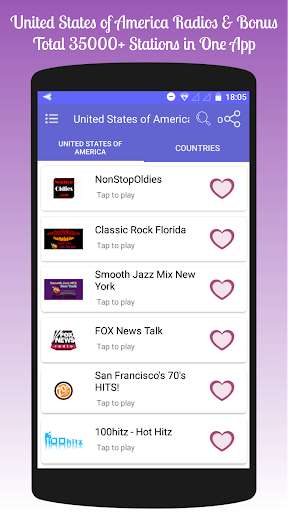 Run android online APK All United States of America Radios in One App from MyAndroid or emulate All United States of America Radios in One App using MyAndroid
