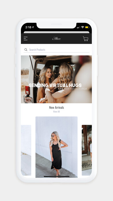 Emulate iPhone app Allure Fashions Boutique using MyAndroid Emulate iPhone app Allure Fashions Boutique using MyAndroid
