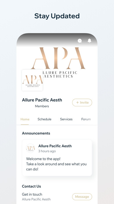Emulate iPhone app Allure Pacific Aesthetics using MyAndroid Emulate iPhone app Allure Pacific Aesthetics using MyAndroid